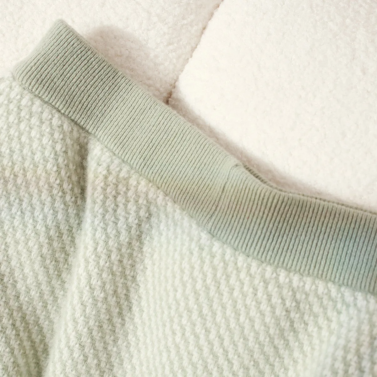 100% Cashmere Womens Striped Knitted Skirt