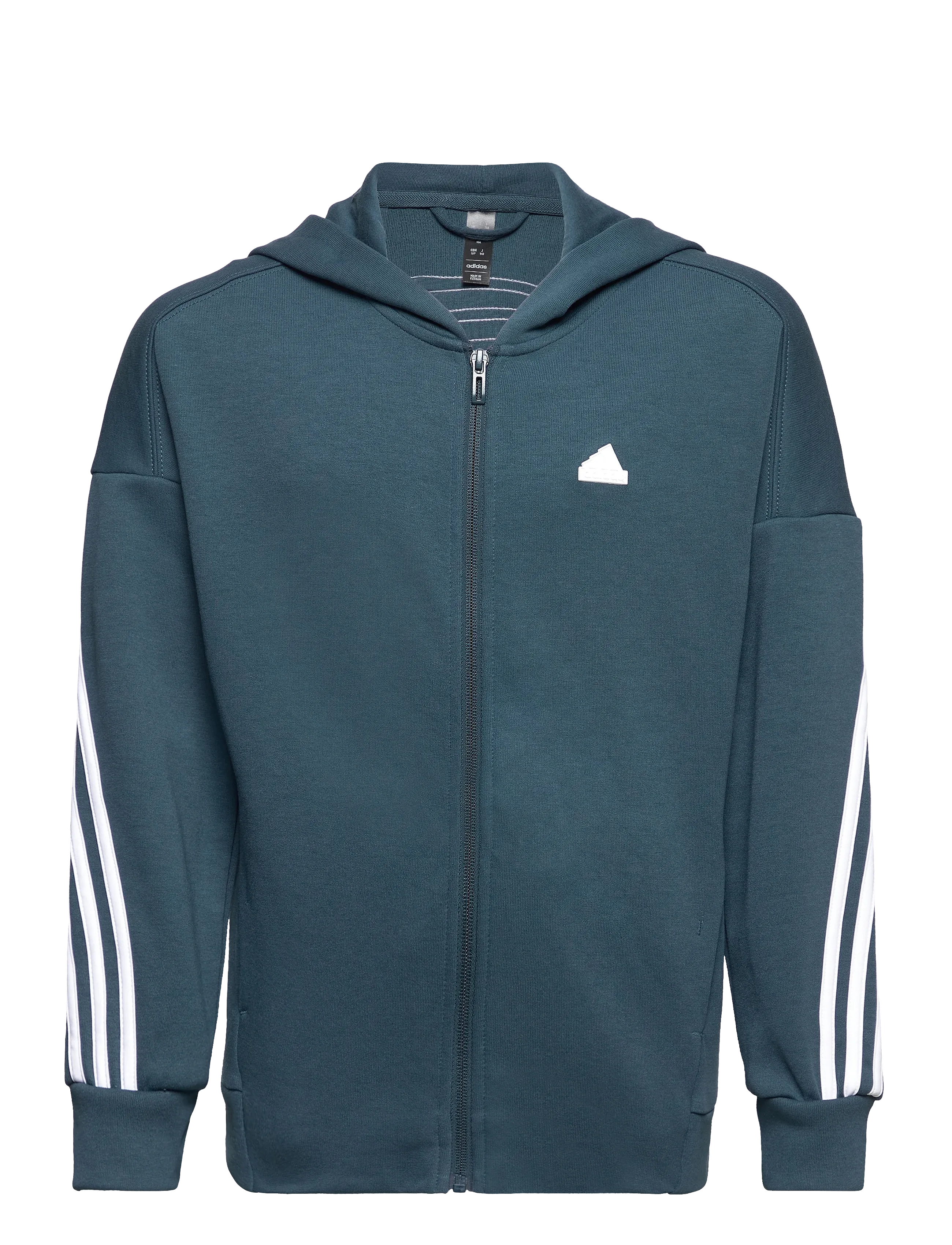 Adidas Future Icons 3-Stripes Full Zip Hoodie - Kids - Green