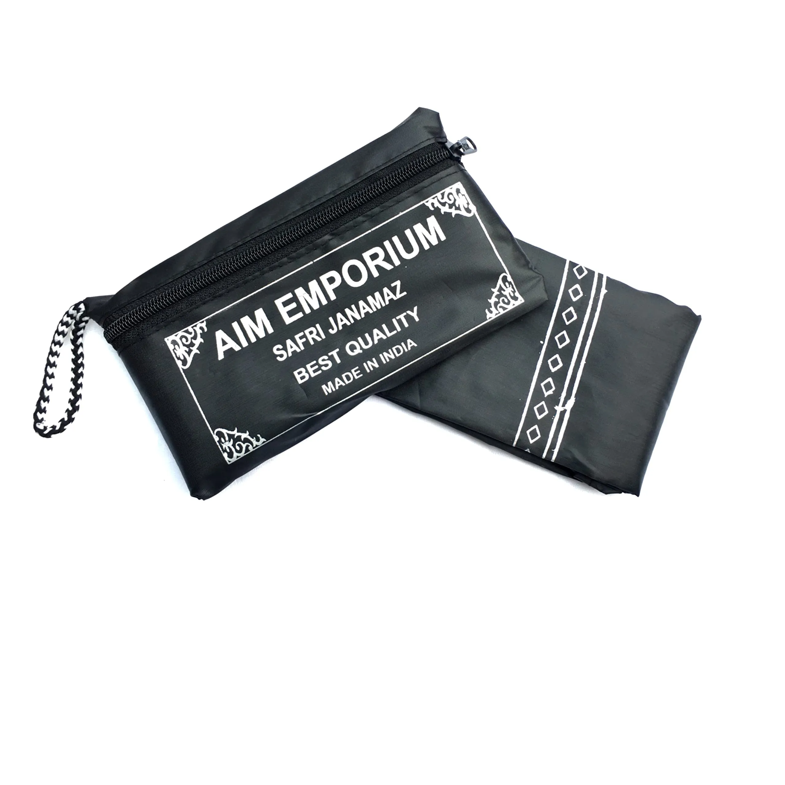Aim Emporim Prayer Mat/Safari Janamaz/Prayer Rugs (Black)