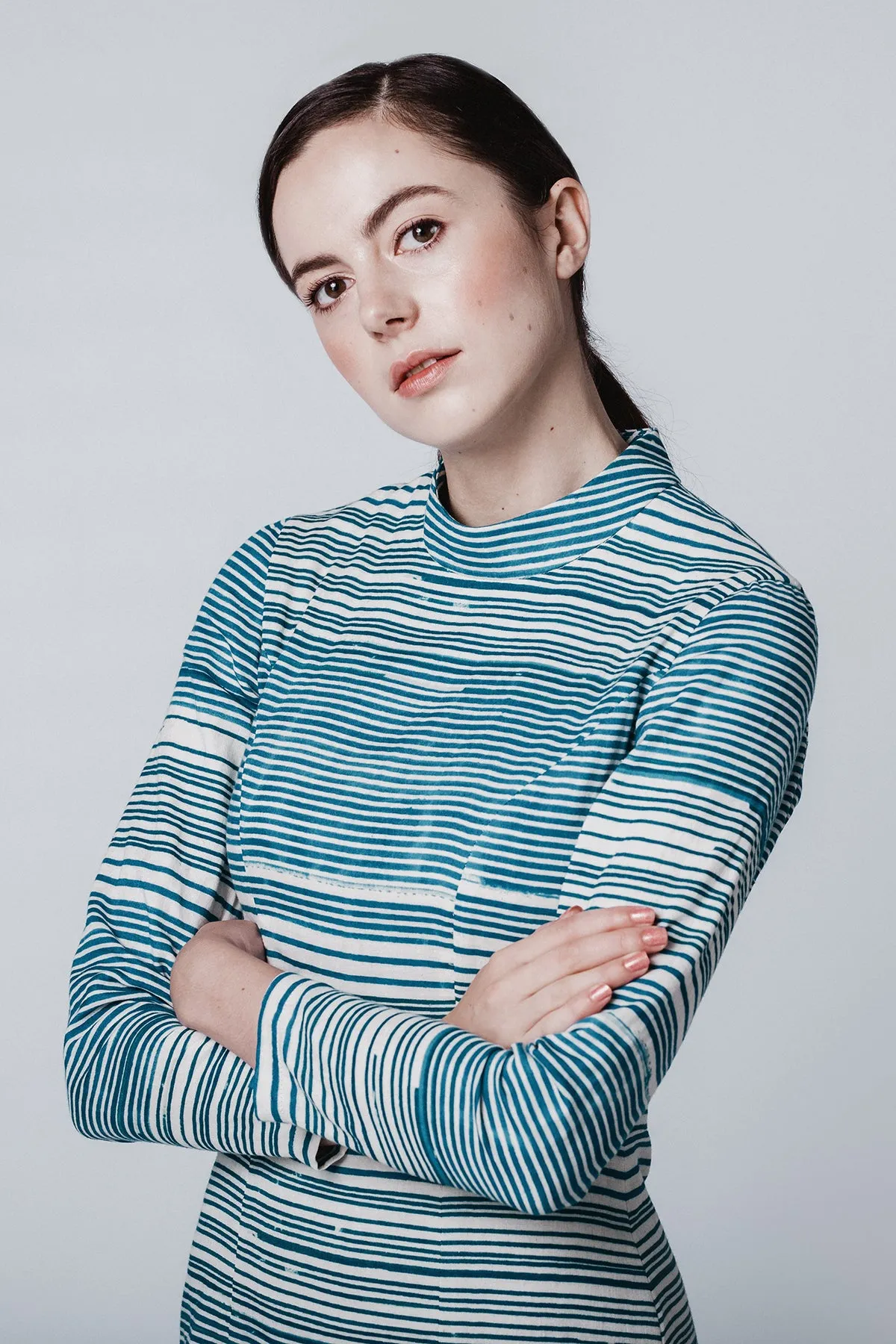 Anni building block pattern – The mandarin collar add-on
