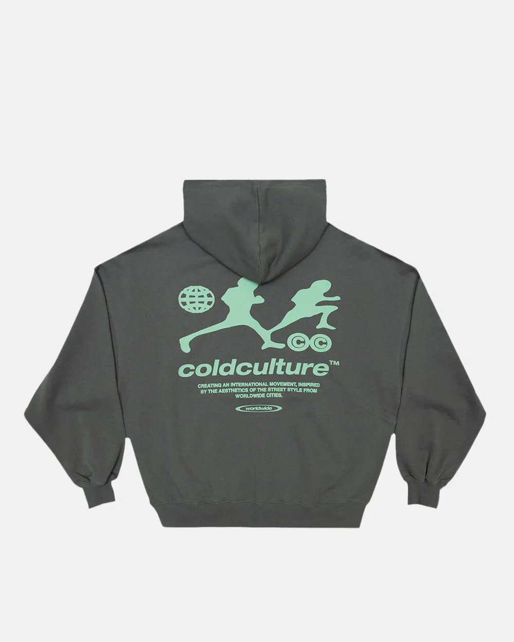 ARRIVING LATE HOODIE GREY