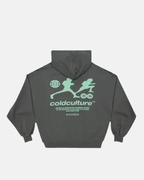 ARRIVING LATE HOODIE GREY