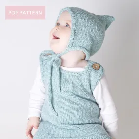 Baby Knitting PDF Pattern - Pixie Hat