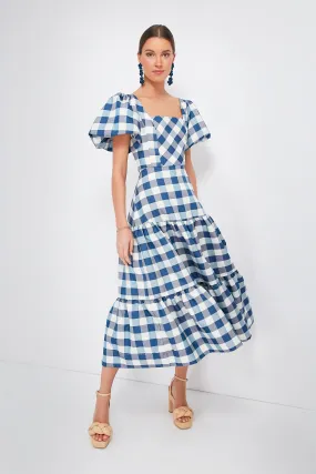 Blue Check Cassidy Dress