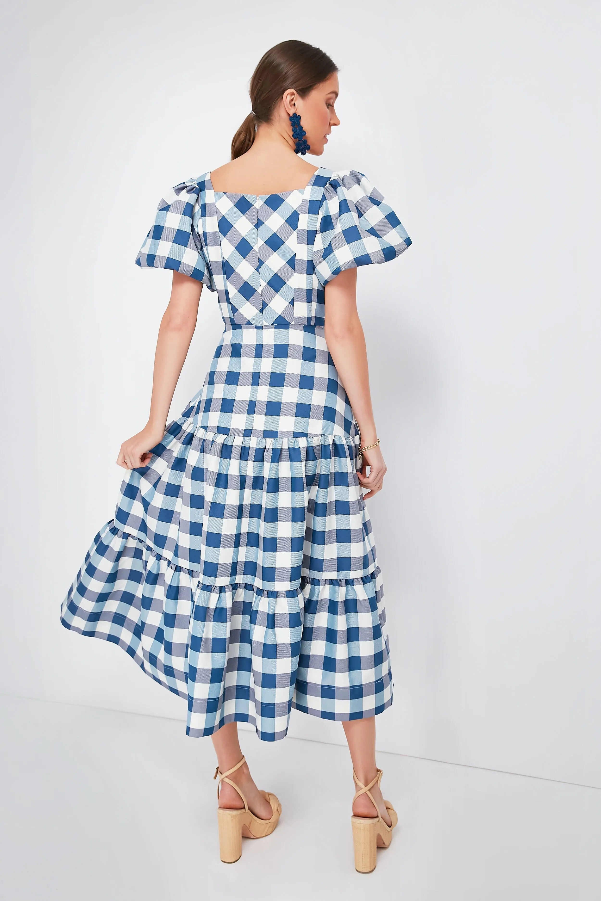 Blue Check Cassidy Dress