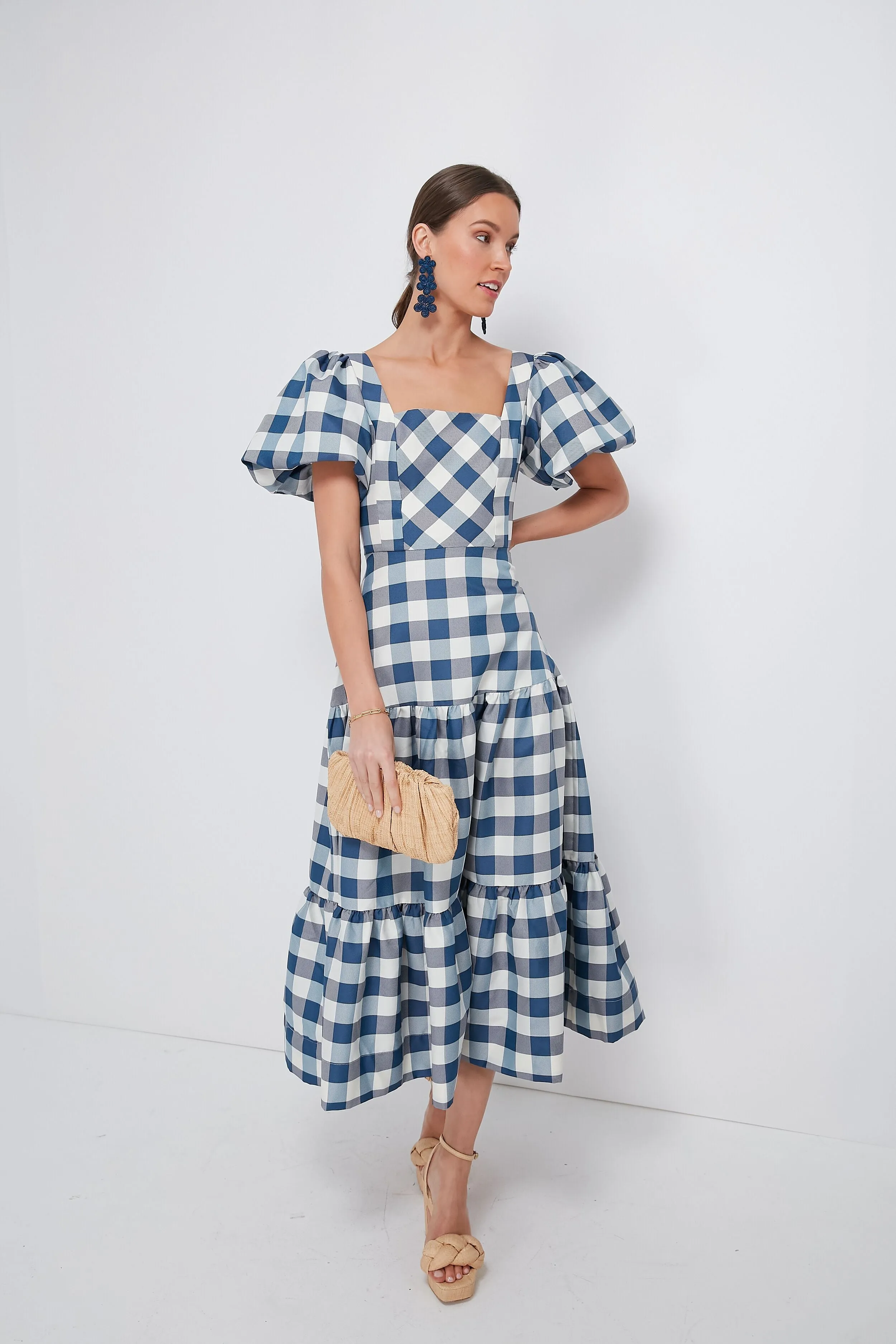 Blue Check Cassidy Dress