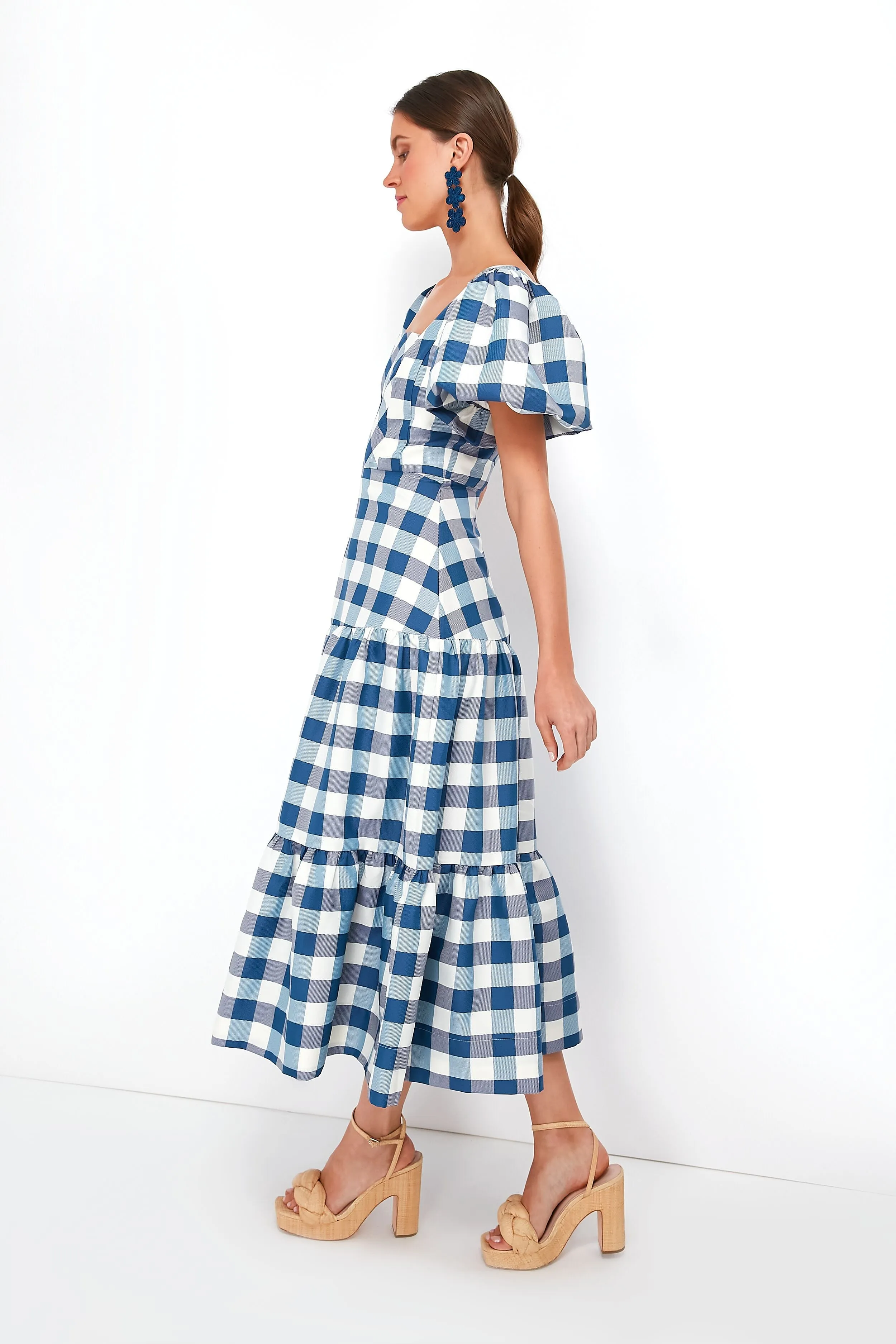 Blue Check Cassidy Dress