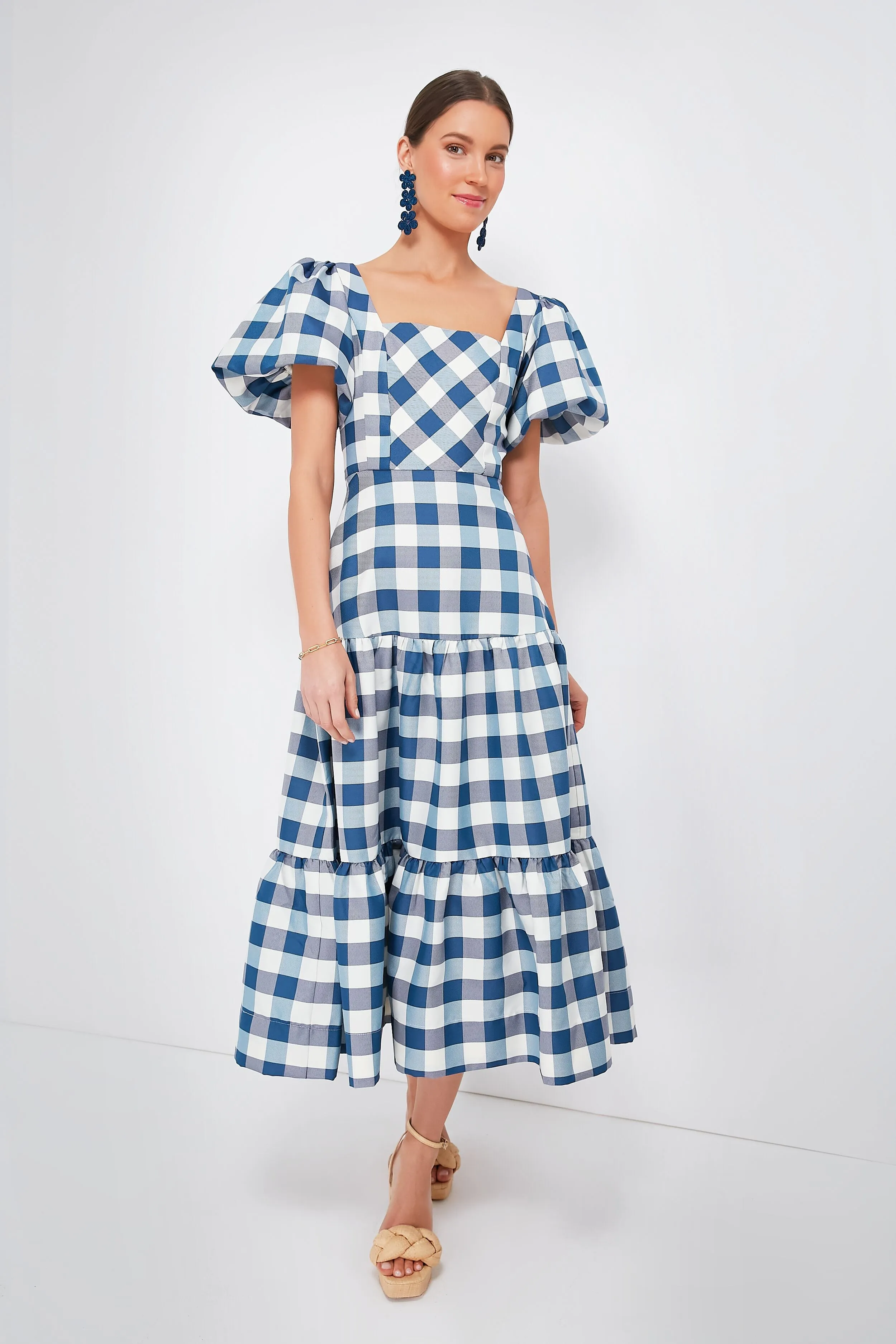 Blue Check Cassidy Dress