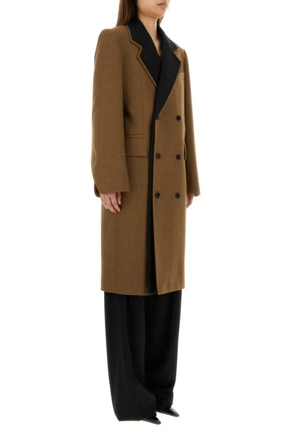 BOTTEGA VENETA | Biscuit wool blend coat