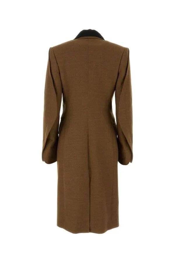 BOTTEGA VENETA | Biscuit wool blend coat