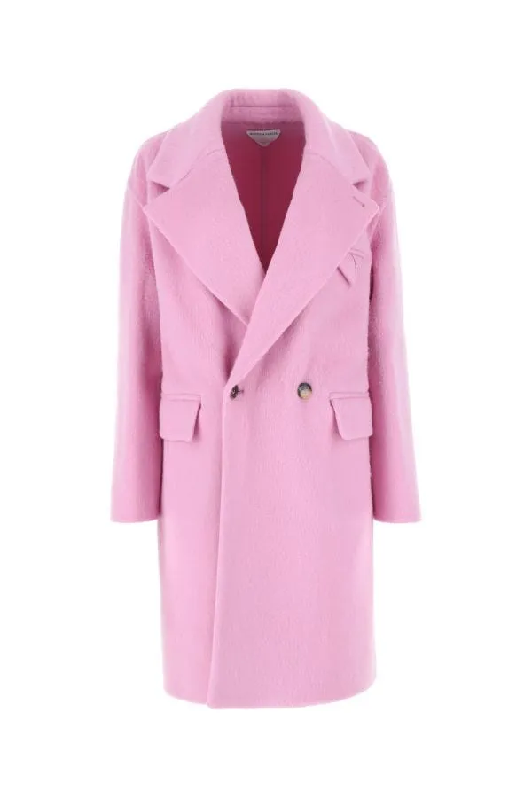 BOTTEGA VENETA | Pink wool blend coat