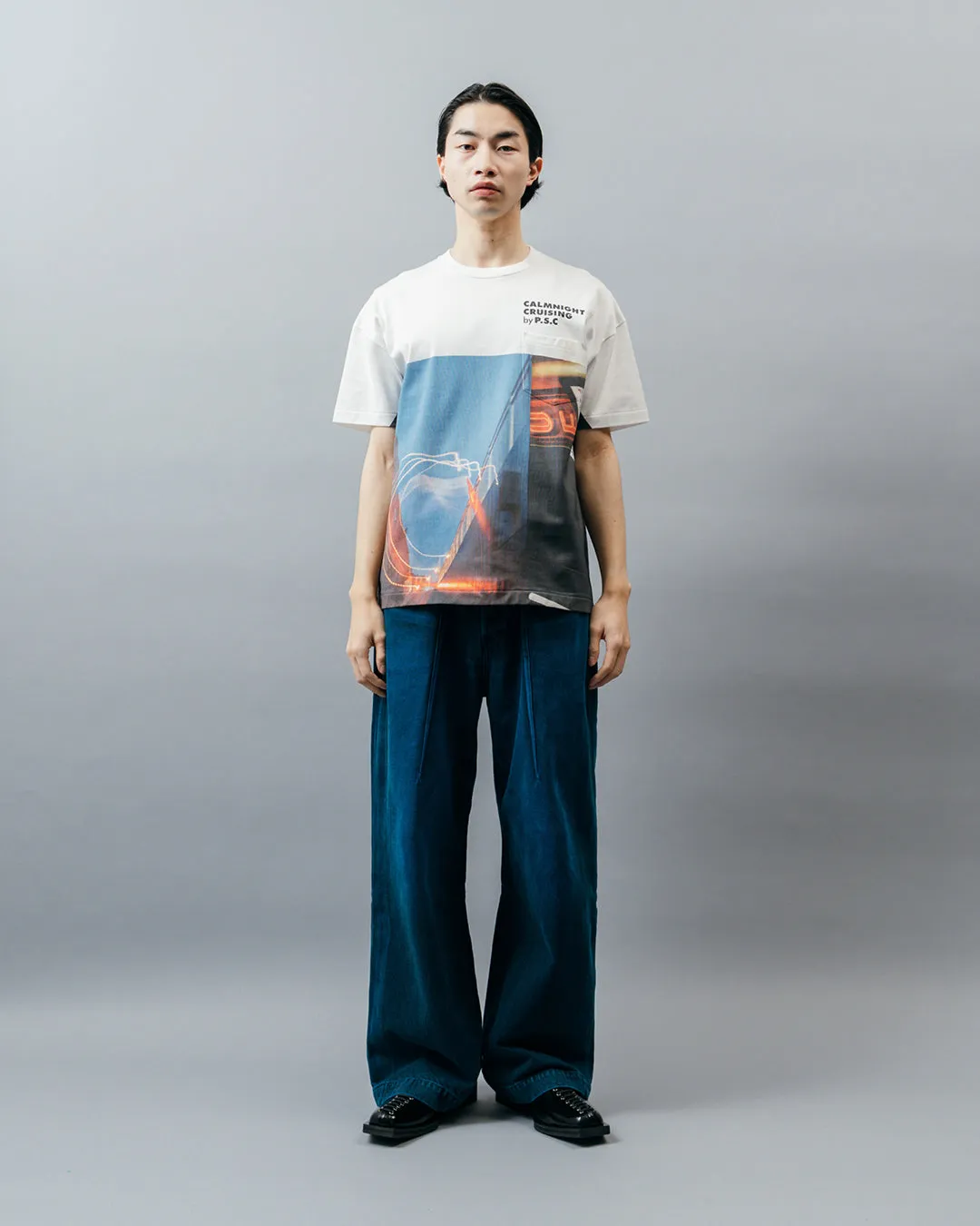 CALMNIGHT CRUISING T-SHIRT .09【WHITE】