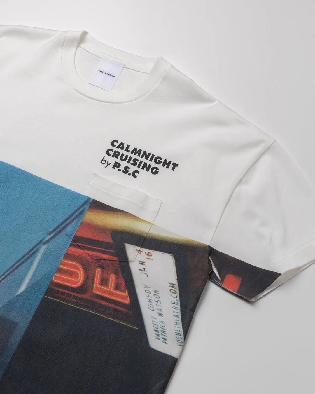 CALMNIGHT CRUISING T-SHIRT .09【WHITE】