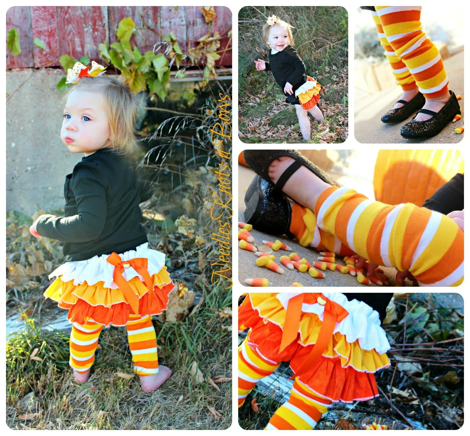 Candy Corn Leg Warmers, Striped, Fall, Halloween, Baby, Toddler