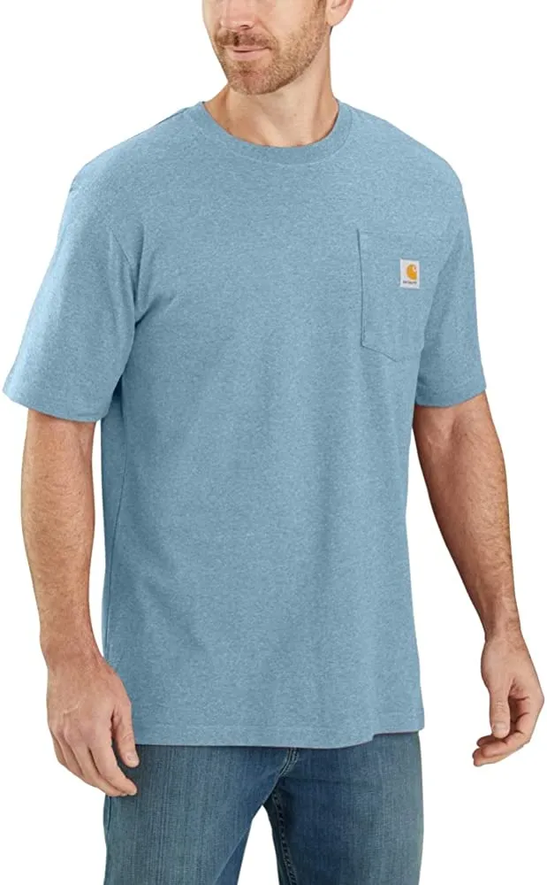 Carhartt Mens Loose Fit Heavyweight Short Sleeve Pocket T-Shirt
