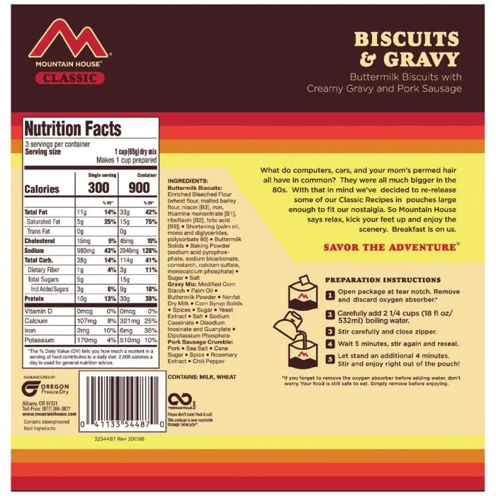 Classic Biscuits And Gravy