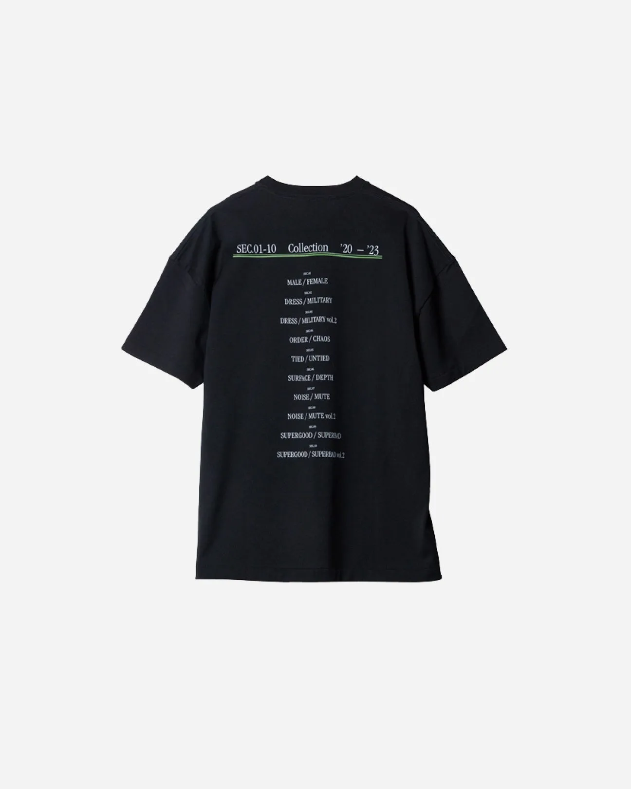 COMPOSITION T-SHIRT .09【BLACK】