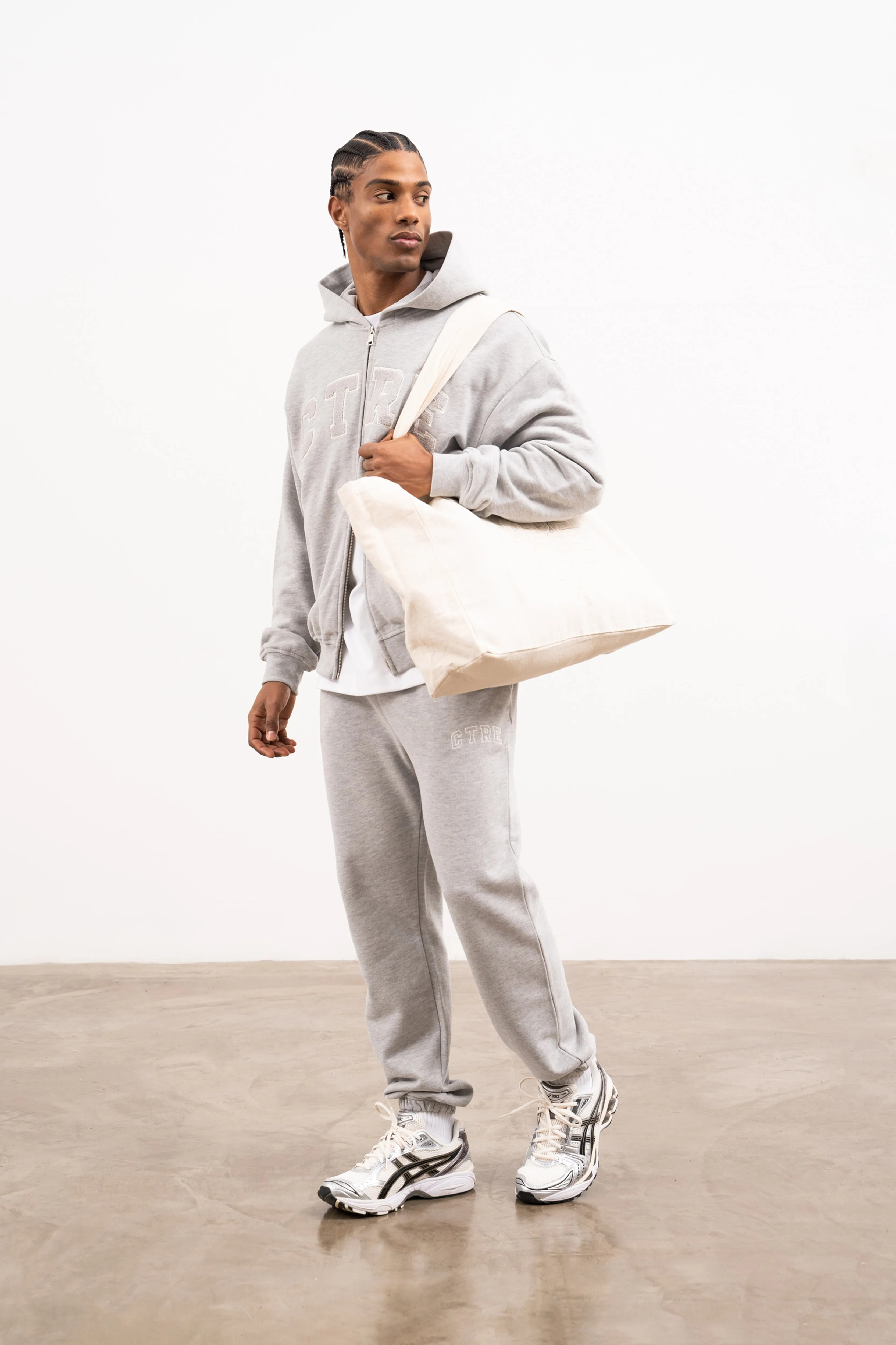 CTRE RELAXED CUFFED JOGGERS - GREY MARL