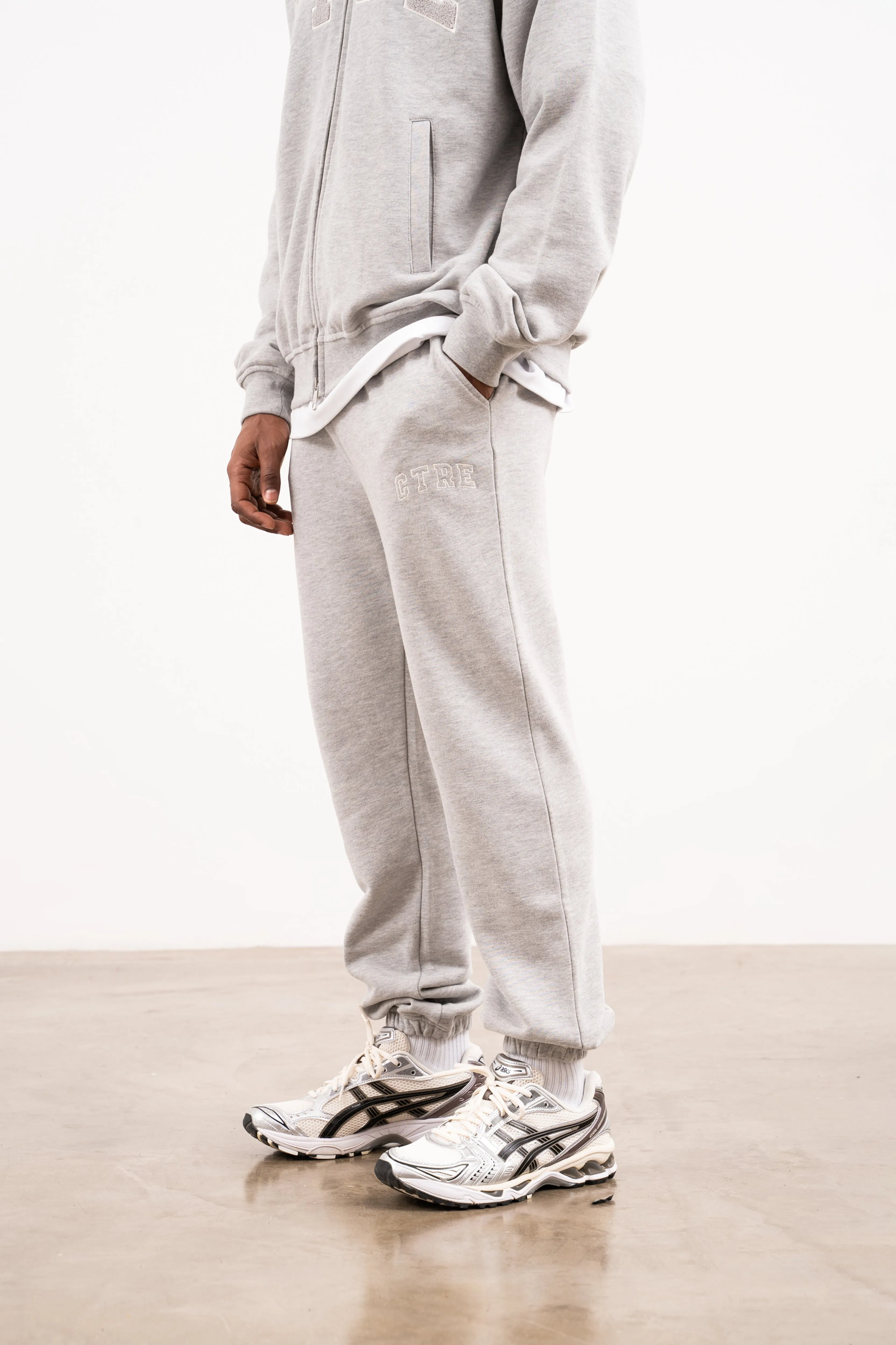 CTRE RELAXED CUFFED JOGGERS - GREY MARL