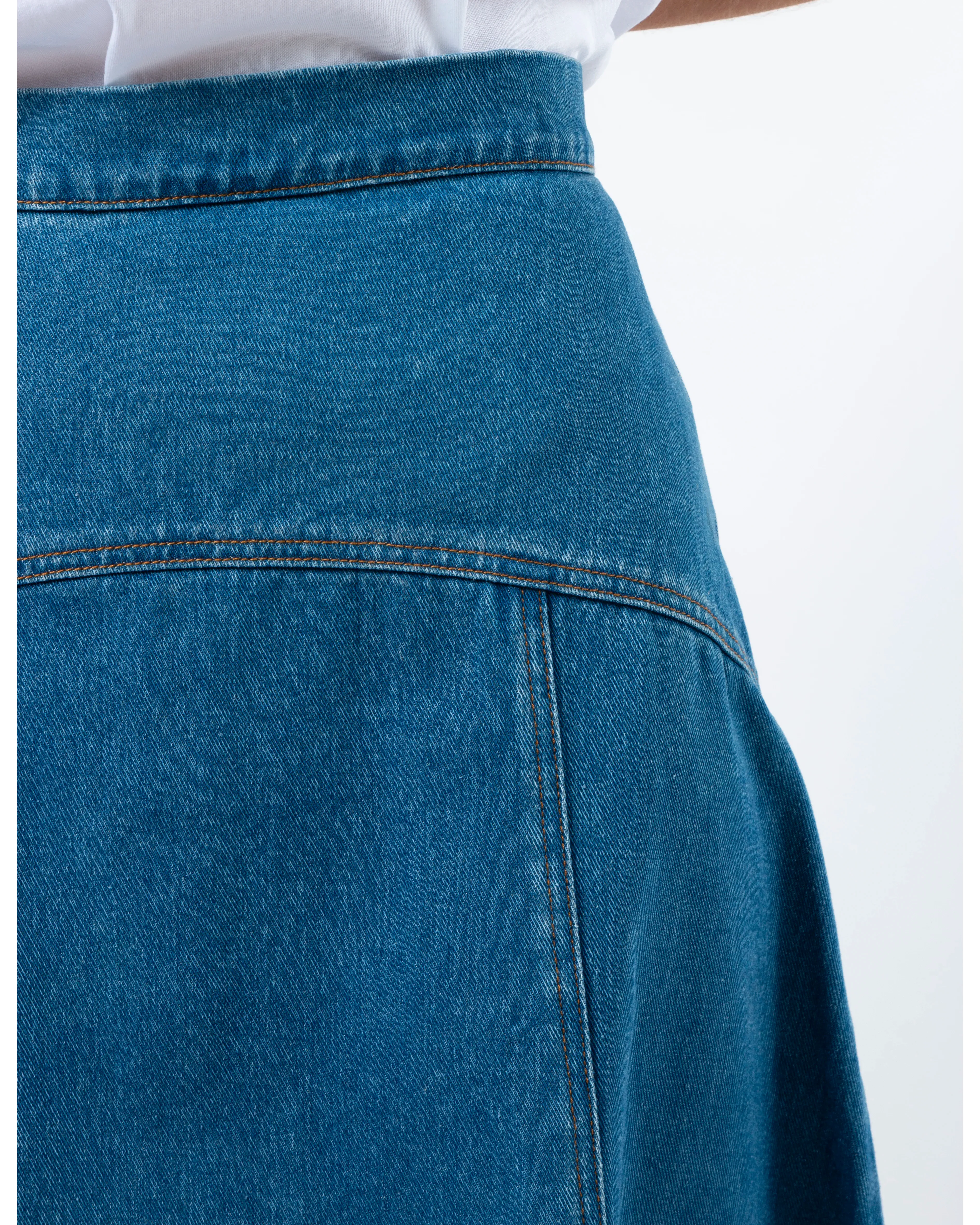 Dixie Skirt - Mid Wash