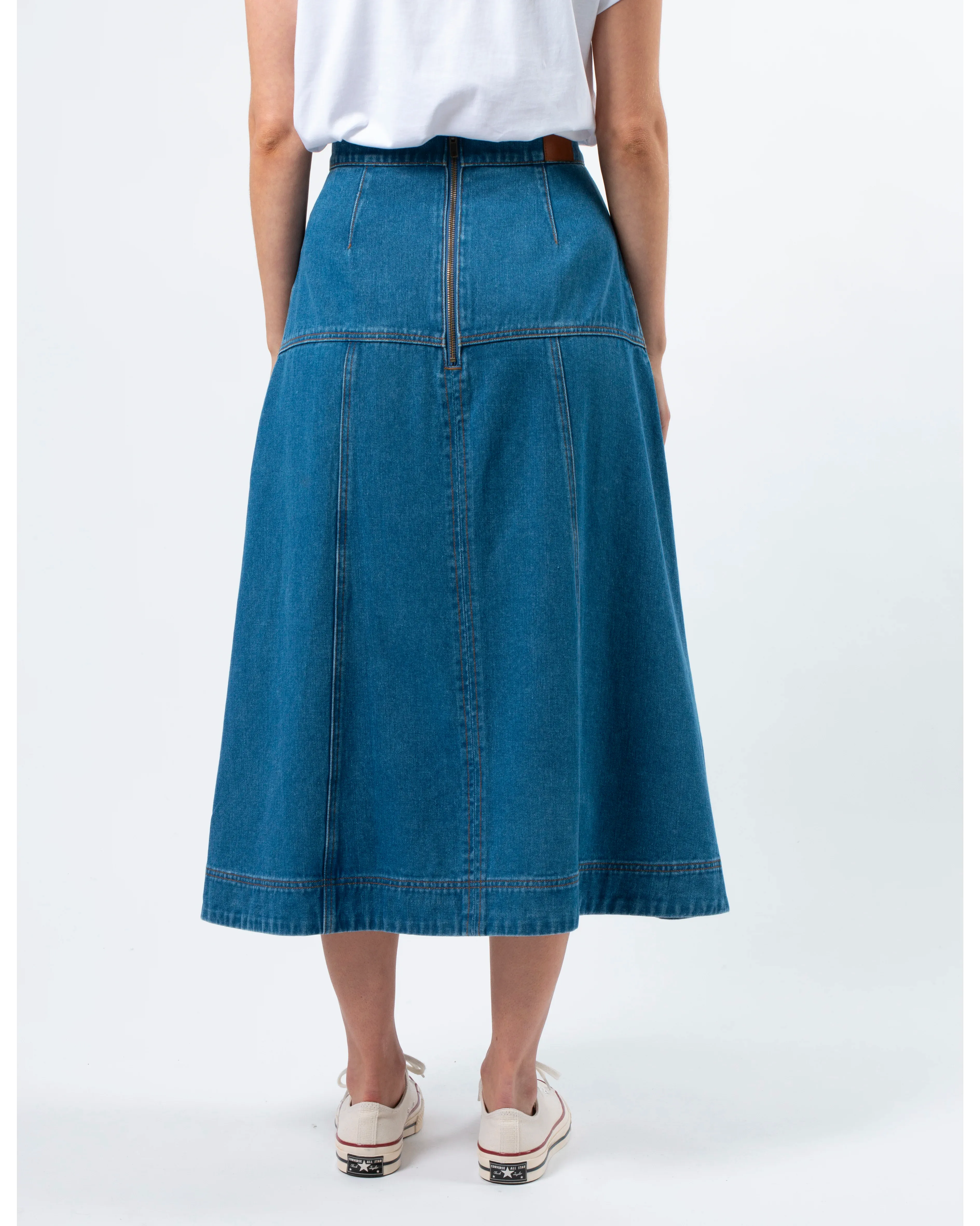 Dixie Skirt - Mid Wash