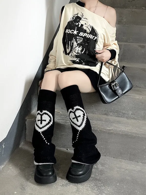 Dollette heart leg warmers