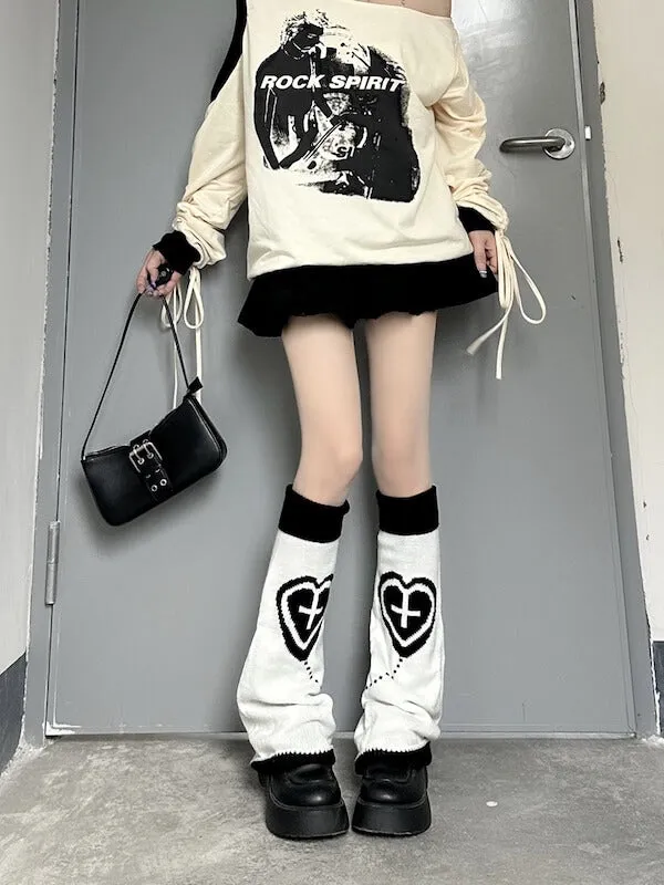 Dollette heart leg warmers