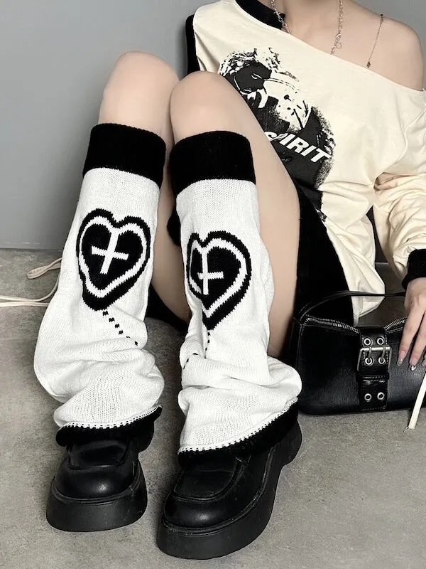 Dollette heart leg warmers