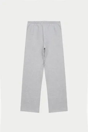 EMBOSSED STRAIGHT LEG JOGGERS - GREY MARL
