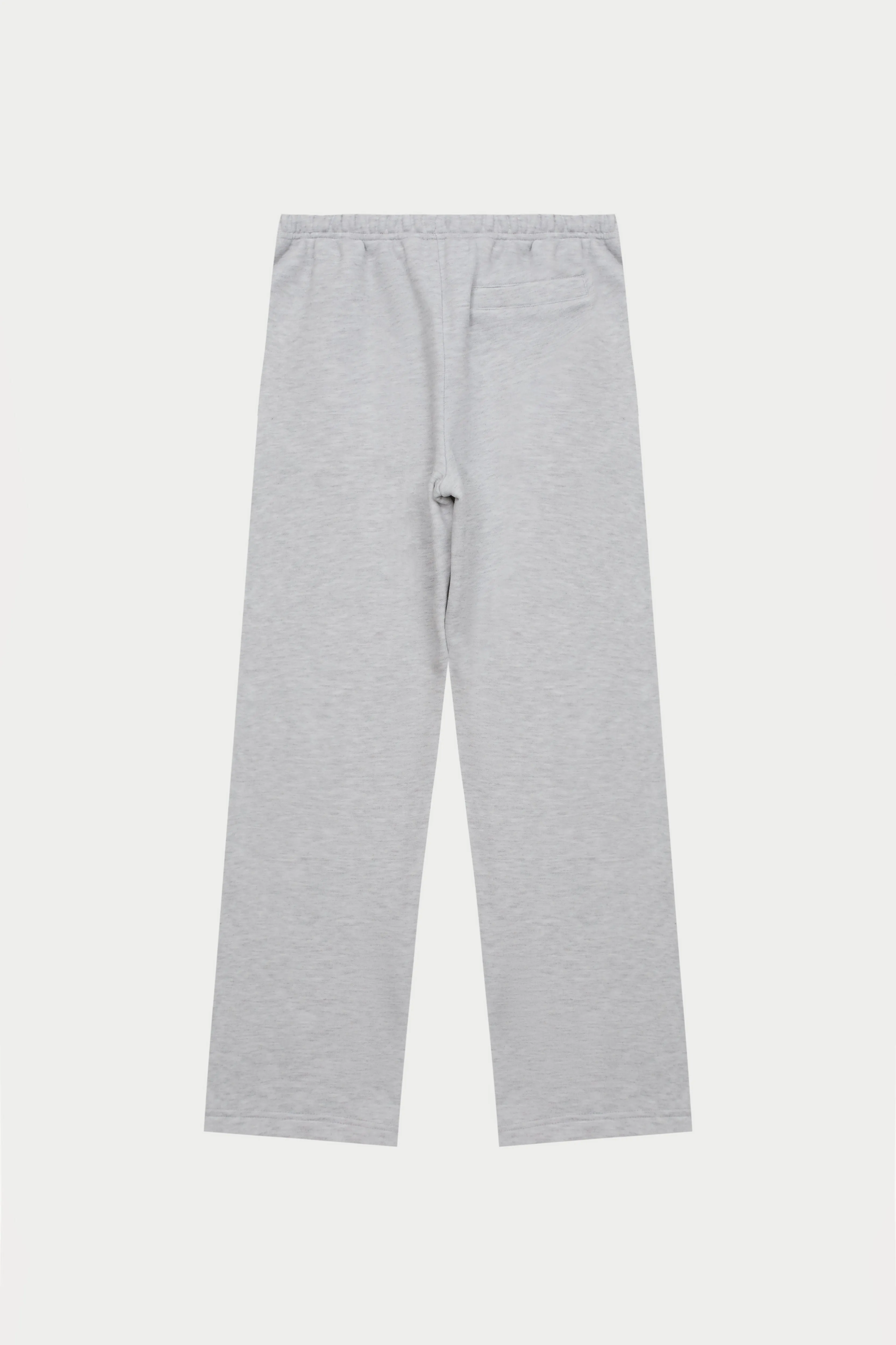 EMBOSSED STRAIGHT LEG JOGGERS - GREY MARL
