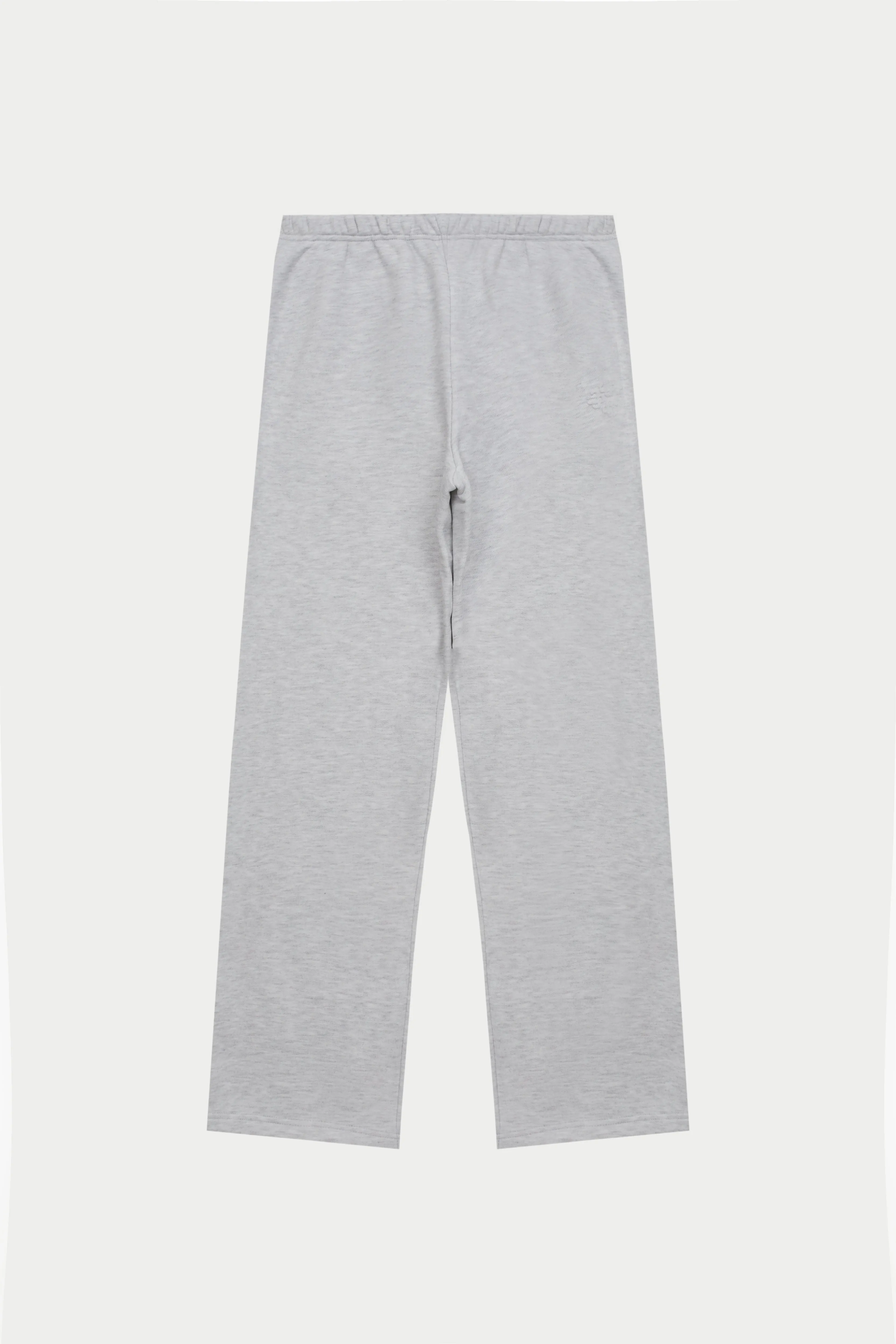 EMBOSSED STRAIGHT LEG JOGGERS - GREY MARL