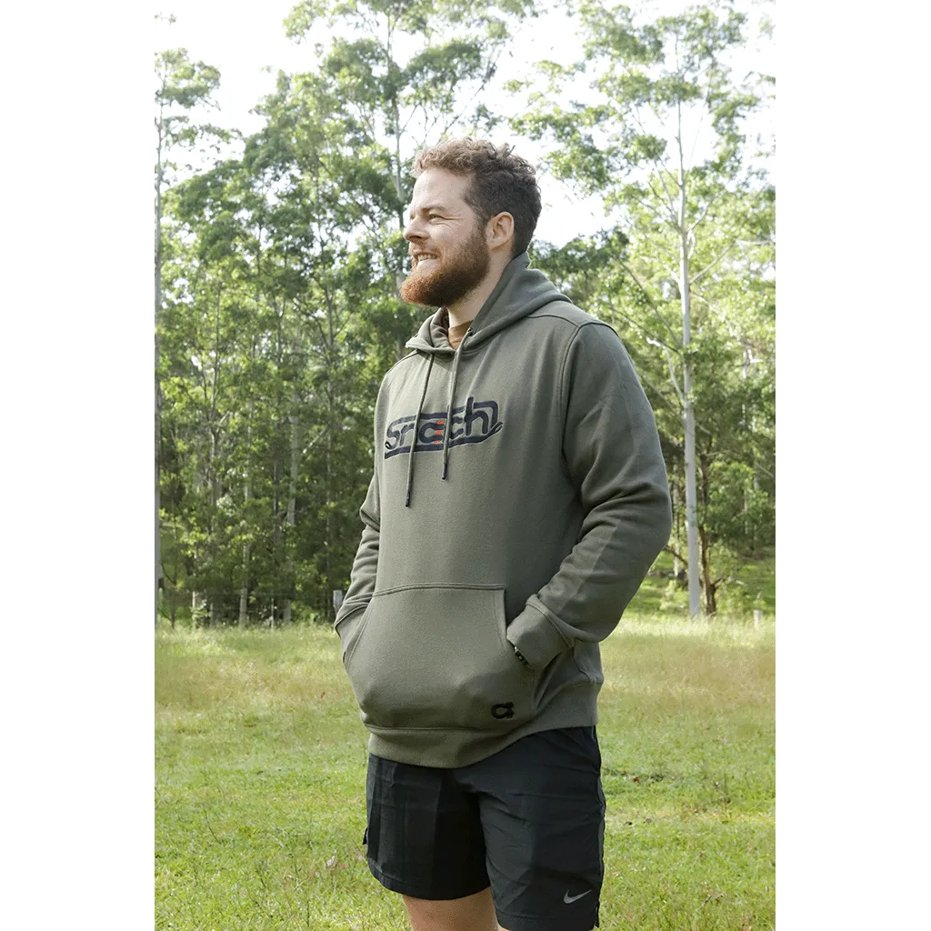 Embroidered Snatch Hoodie Army Green