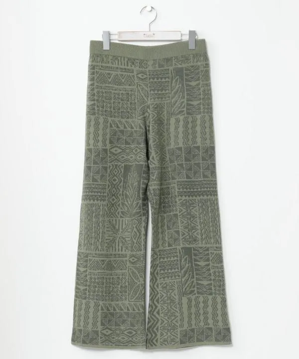 Floral Pattern Easy Pants