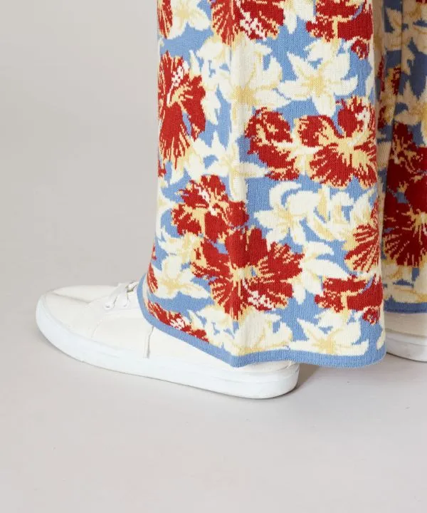 Floral Pattern Easy Pants