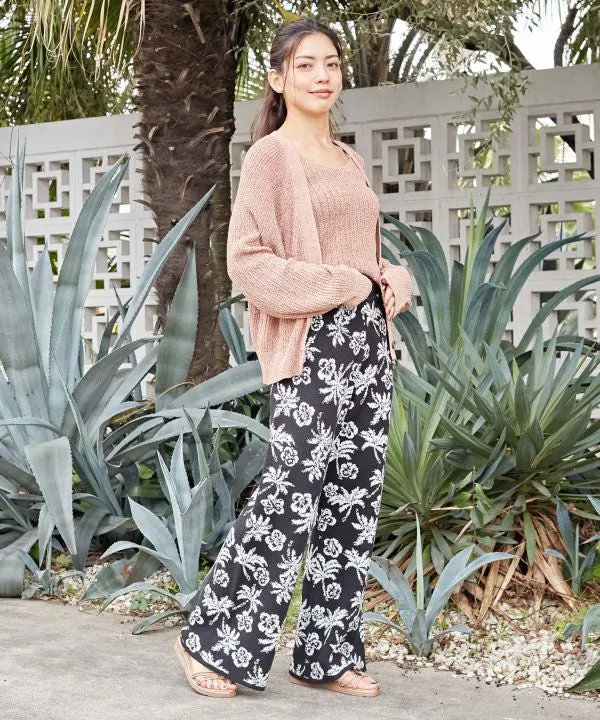 Floral Pattern Easy Pants