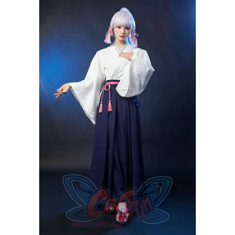 Game Genshin Inazuma Kamisato Ayaka Cosplay Costume C02056