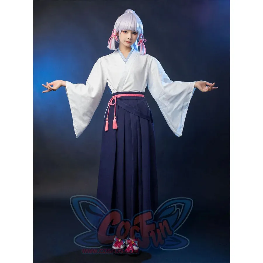 Game Genshin Inazuma Kamisato Ayaka Cosplay Costume C02056