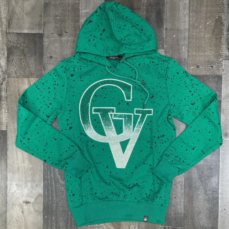 George V -  big gv logo hoodie (green)