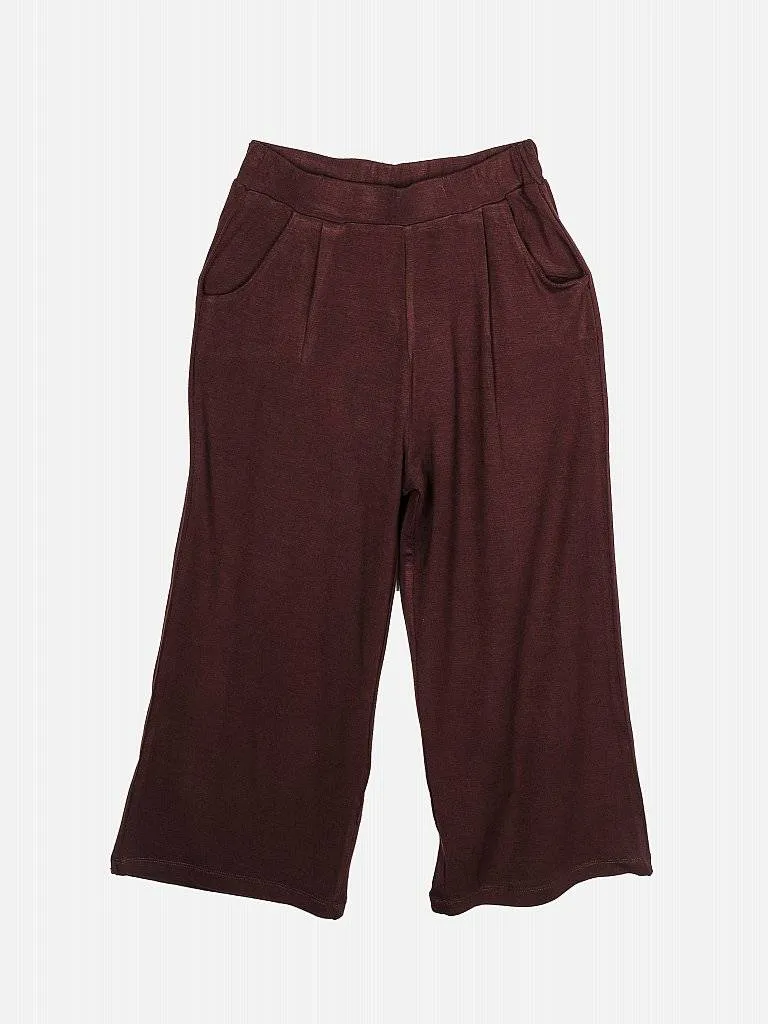 Girls Brown Regular Culottes Top Set 12793