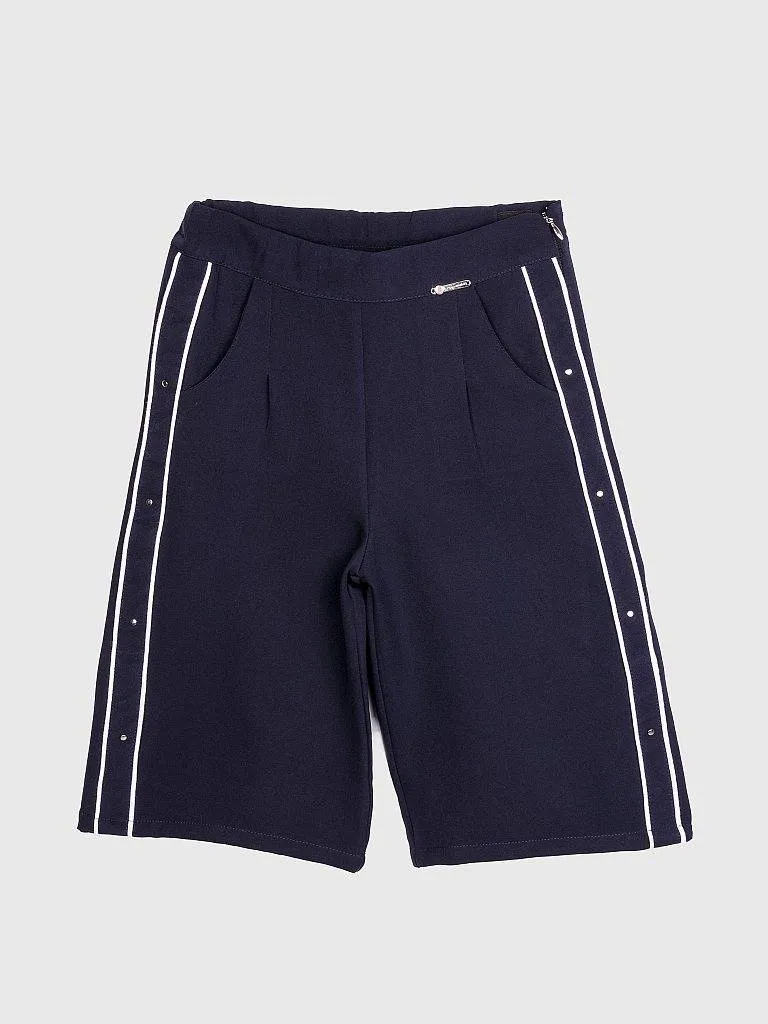 Girls Navy Blue Regular Culottes 12503