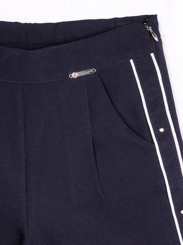 Girls Navy Blue Regular Culottes 12503