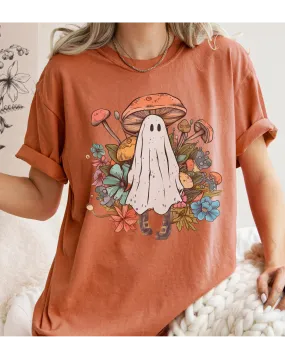 Halloween Cottagecore Design Comfort Colors® T-Shirt, Women's Retro Design T-Shirt