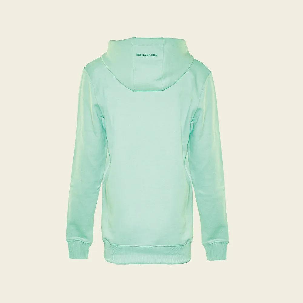 Hoodie - Peace, Love, EGGs - Mintgroen
