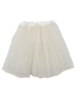 Ivory Adult Tutu Skirt - Women's Size 3-Layer Basic Ballet Costume Dance Tutus