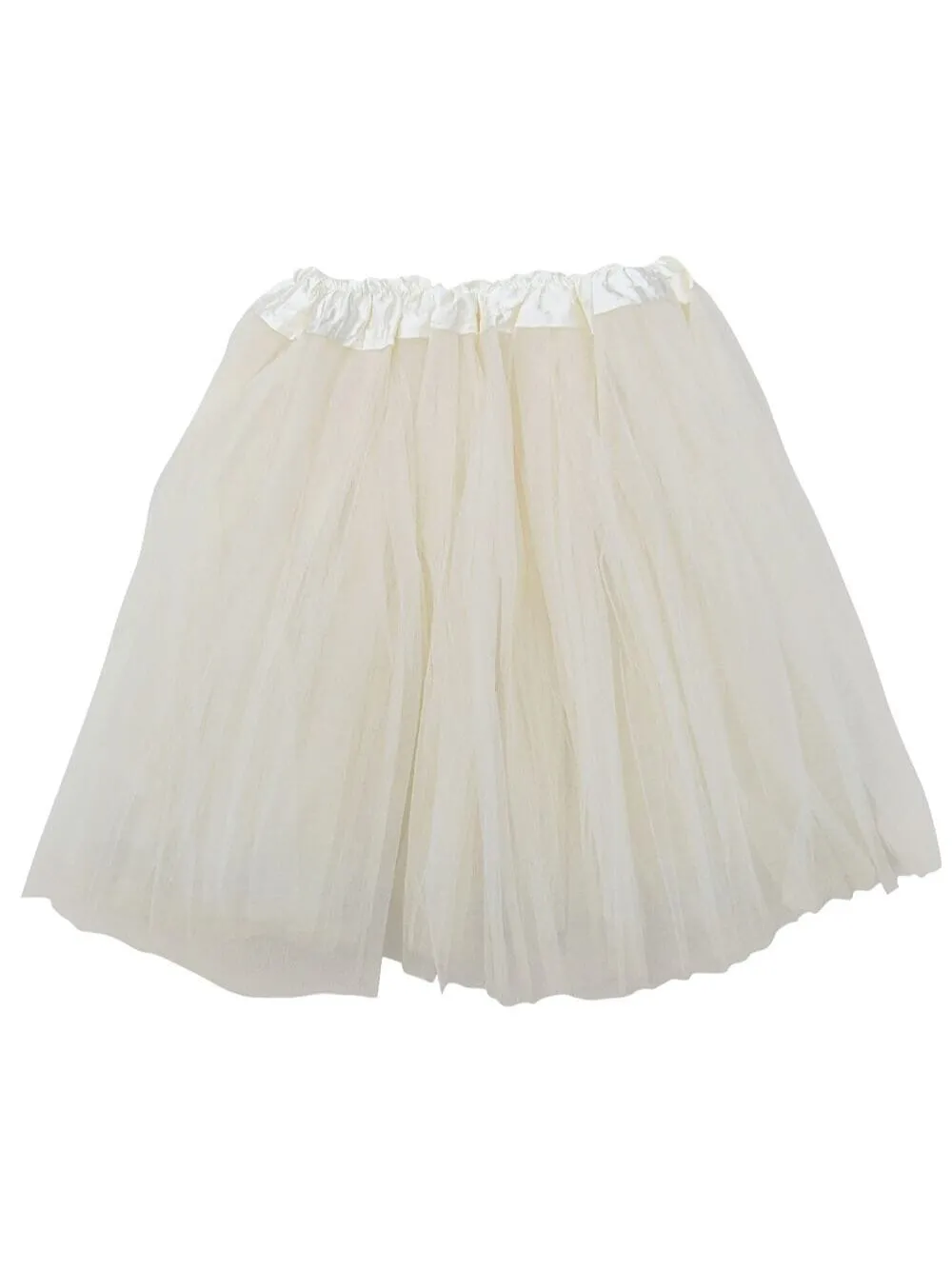 Ivory Adult Tutu Skirt - Women's Size 3-Layer Basic Ballet Costume Dance Tutus