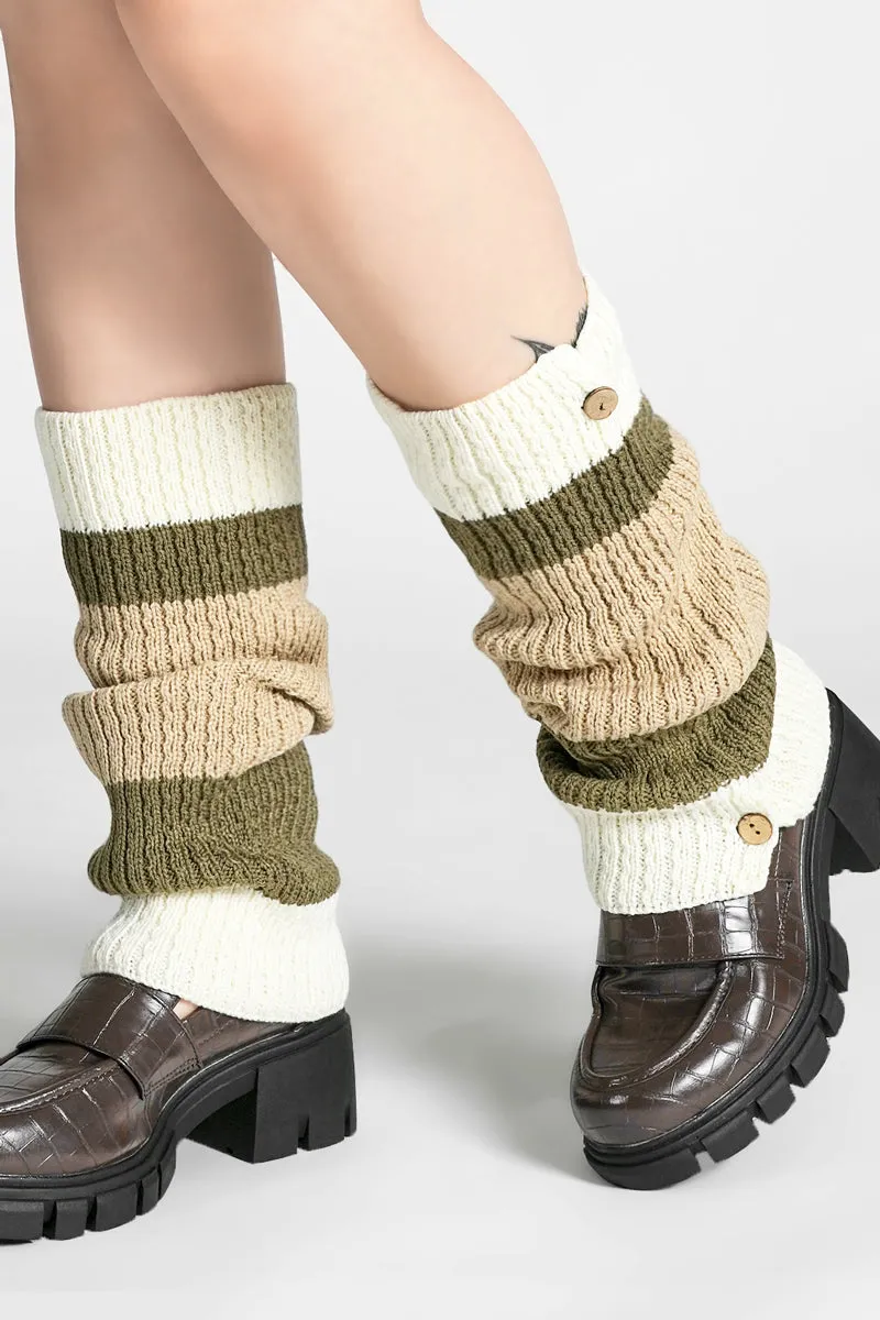 Jubilee Stripe Leg Warmers