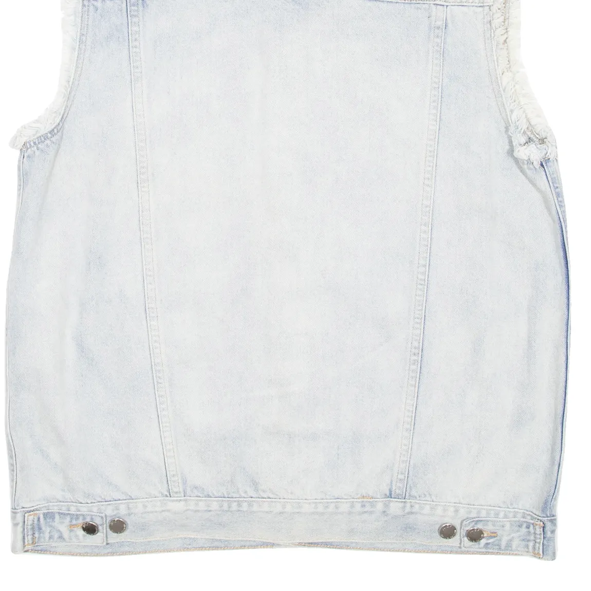 JUICY COUTURE Womens Denim Gilet Blue L