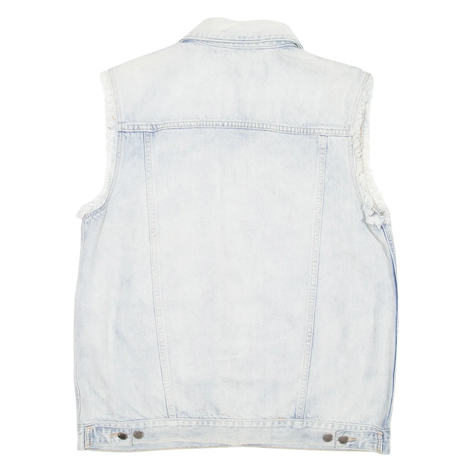 JUICY COUTURE Womens Denim Gilet Blue L