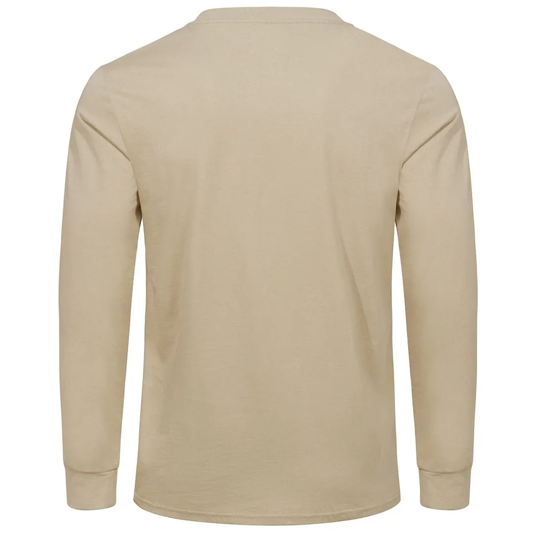 Men's Cotton Henley Moisture Wicking Casual Shirts 2024 Long Sleeve