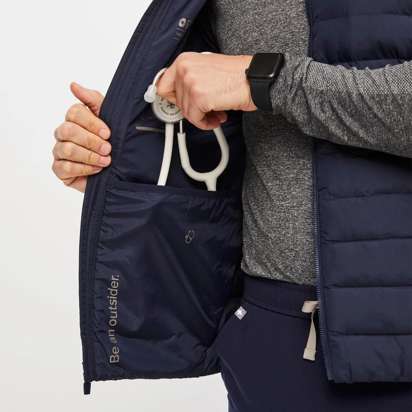 men's Navy On-Shift™ Packable - Puffer Vest